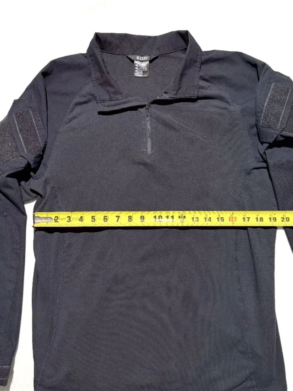 5.11 Tactical Rapid Assault Mens Shirt XL Black Vented 1/4 Zip Long Sleeve - Picture 6 of 10